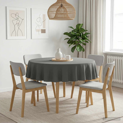 vidaXL Table Cloth 5 pcs Light Grey Dia. 180 cm Round 1