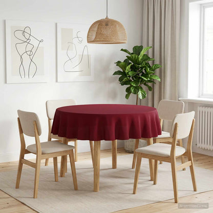 Table Cloth Rectangular 5 Wine red Ø 180 cm