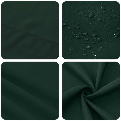 vidaXL Table Cloth 5 pcs Rectangular Dark Green 140 x 220 cm Polyester 6