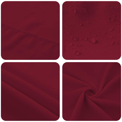 vidaXL Table Cloth 5 pcs Rectangular Wine Red 140 x 220 cm Polyester 6