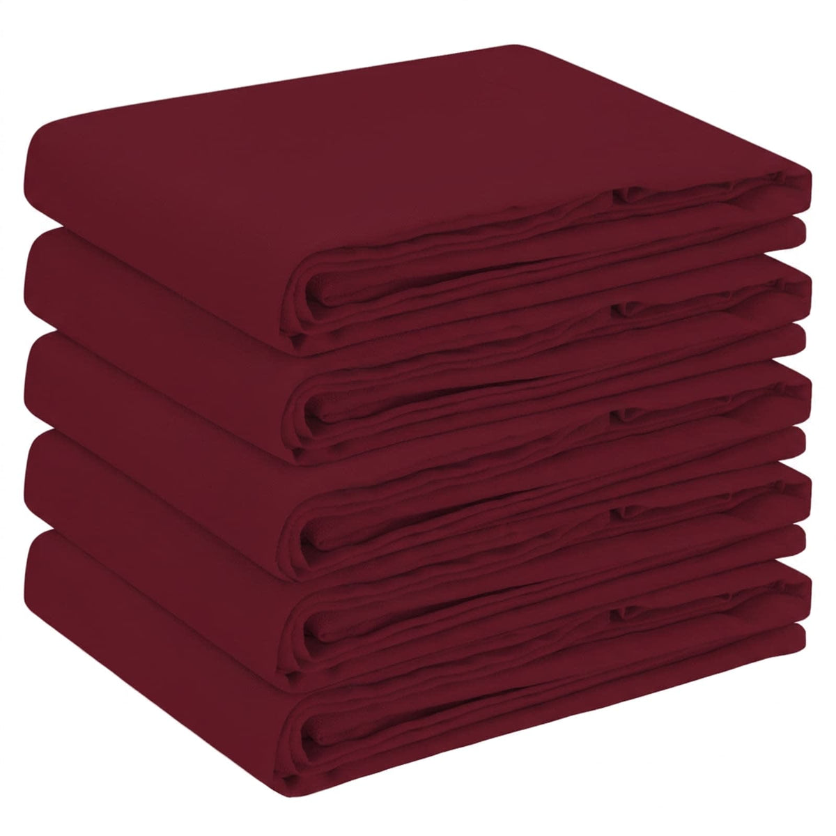 vidaXL Table Cloth 5 pcs Rectangular Wine Red 140 x 220 cm Polyester 2