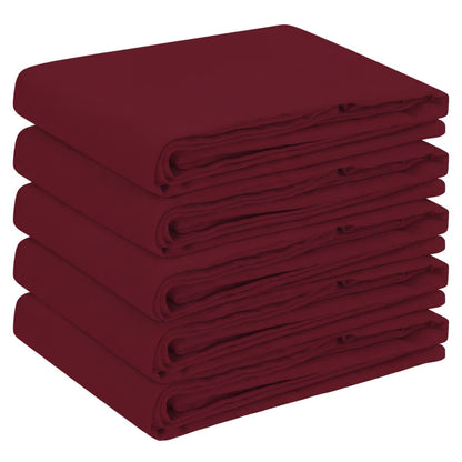 vidaXL Table Cloth 5 pcs Rectangular Wine Red 140 x 220 cm Polyester 2