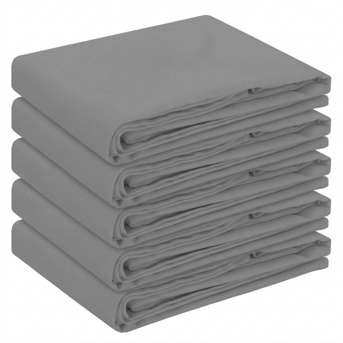 vidaXL Table Cloth 5 pcs Rectangular Light Grey 140 x 260 cm Polyester 2