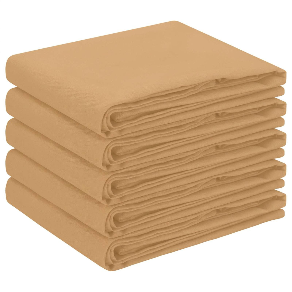 vidaXL Table Cloth 5 pcs Rectangular Beige 140 x 260 cm Polyester 2