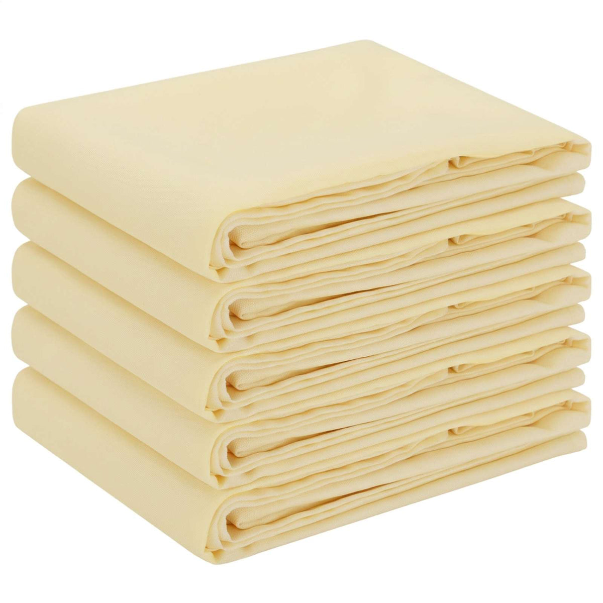 Table Cloth 5 pcs Cream White Polyester