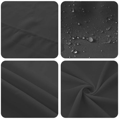 vidaXL Table Cloth 5 pcs Round Dark Grey Ø 180 cm Polyester 6