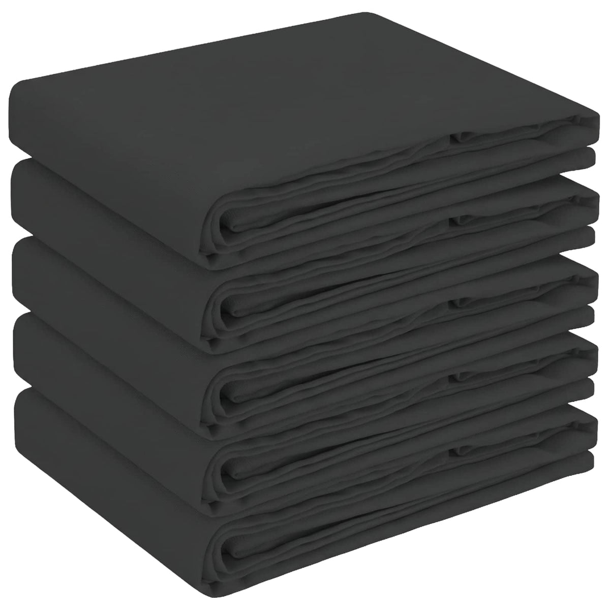 vidaXL Table Cloth 5 pcs Round Dark Grey Ø 180 cm Polyester 2