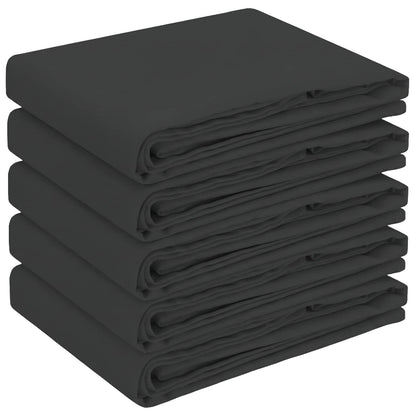 vidaXL Table Cloth 5 pcs Round Dark Grey Ø 180 cm Polyester 2