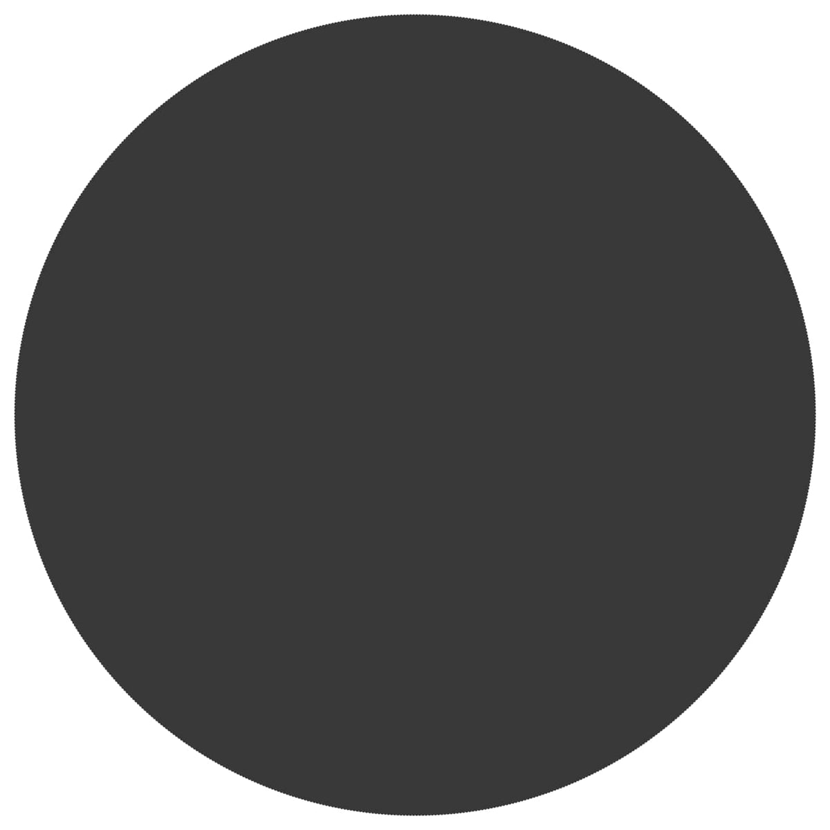 vidaXL Table Cloth 5 pcs Round Dark Grey Ø 180 cm Polyester 5