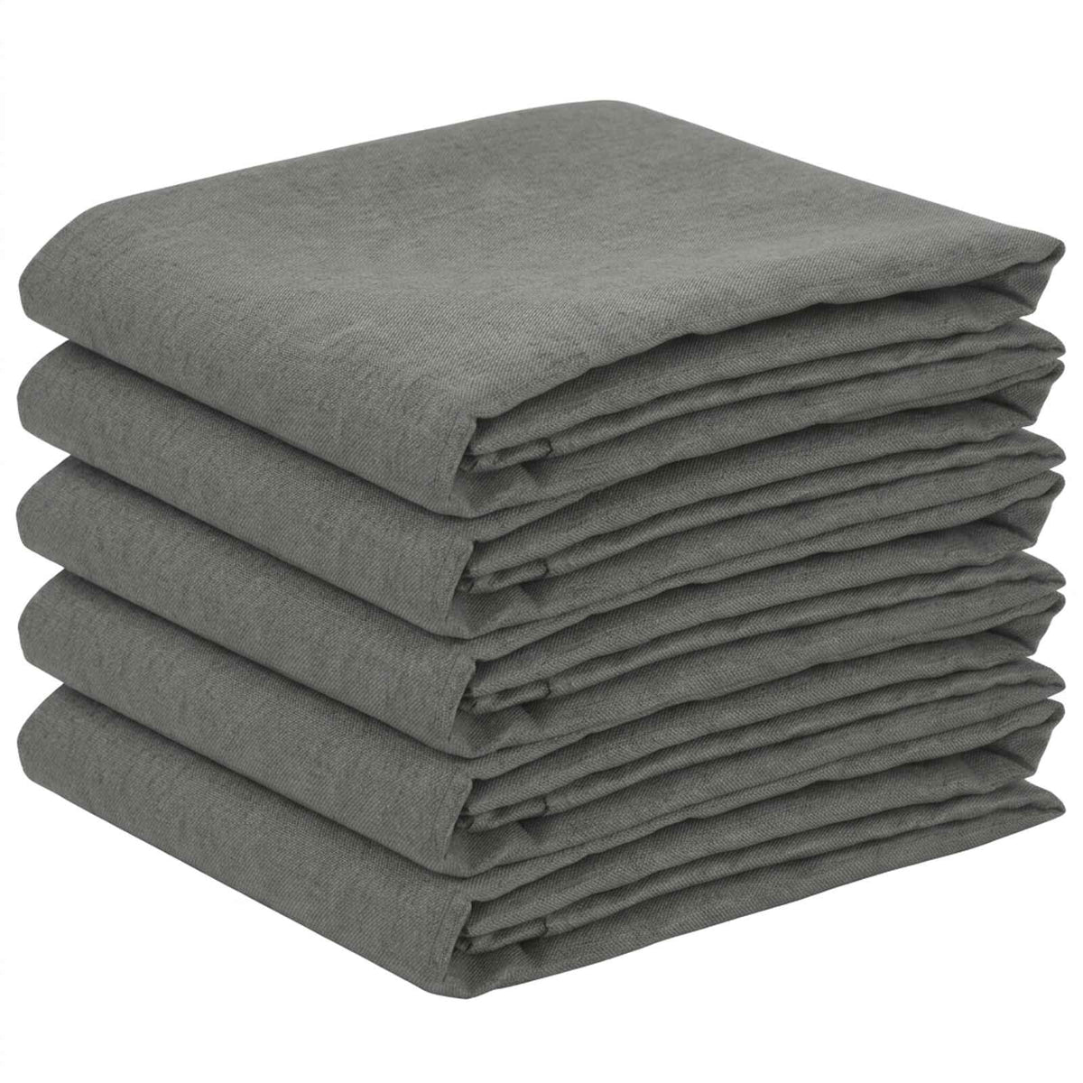 vidaXL Table Cloth 5 pcs Rectangular Light Grey 110 x 160 cm 2