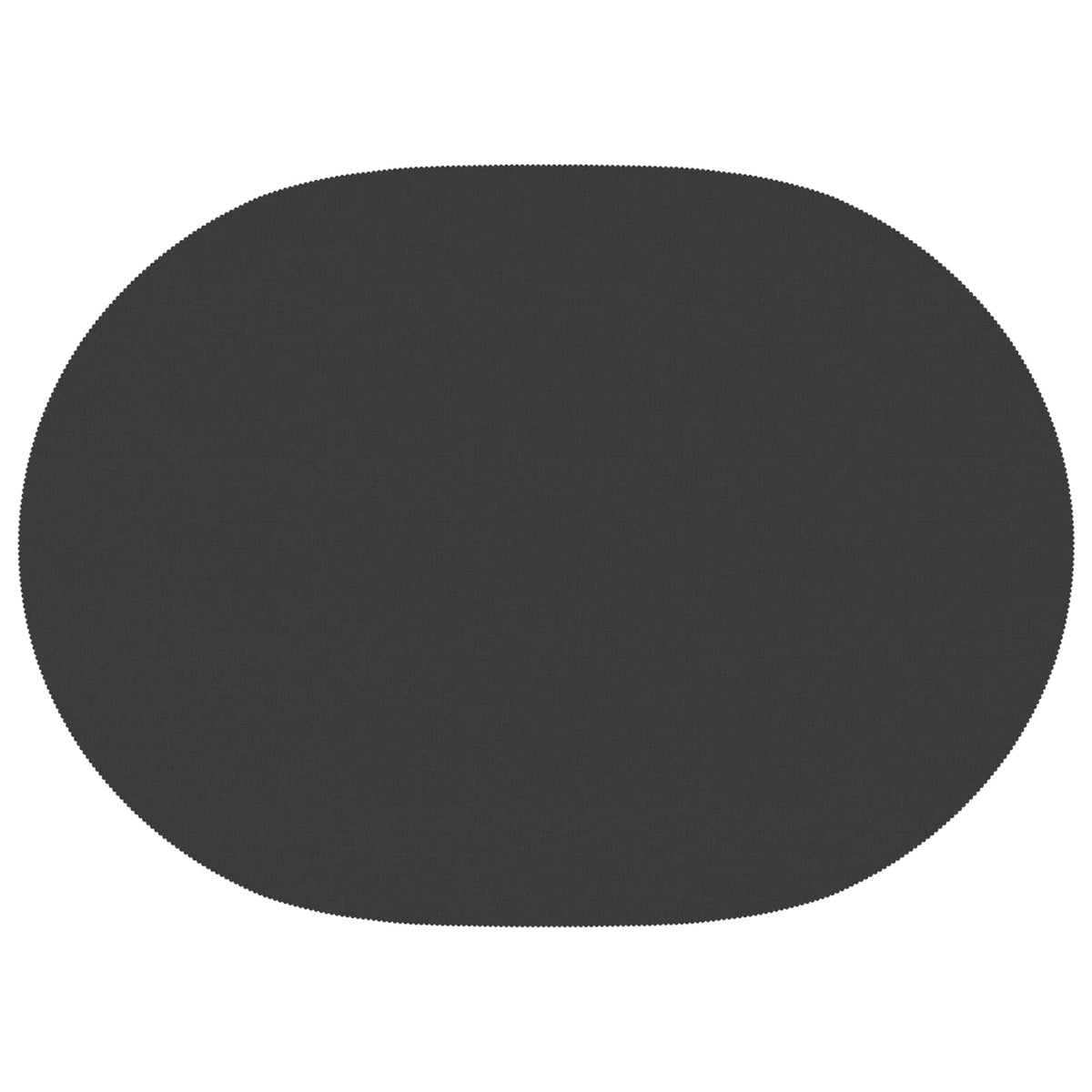 Table Cloth Oval Dark Grey