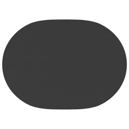 Table Cloth Oval Dark Grey