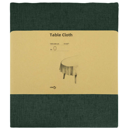 Table Cloth 5 pcs Oval Dark Green
