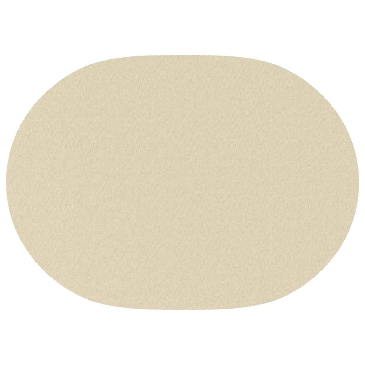 Table Cloth Oval Cream White