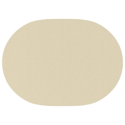 Table Cloth Oval Cream White