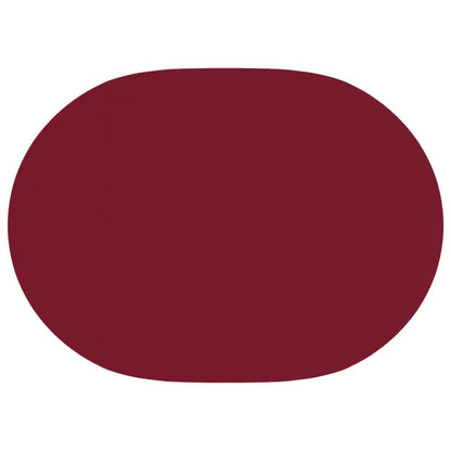 Table Cloth 5 pcs Oval Wine Red