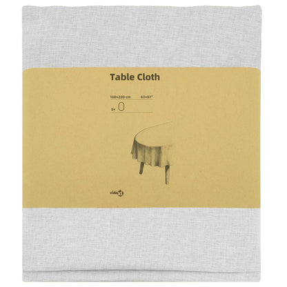 Table Cloth Rectangular 5 White 160 x 220 cm