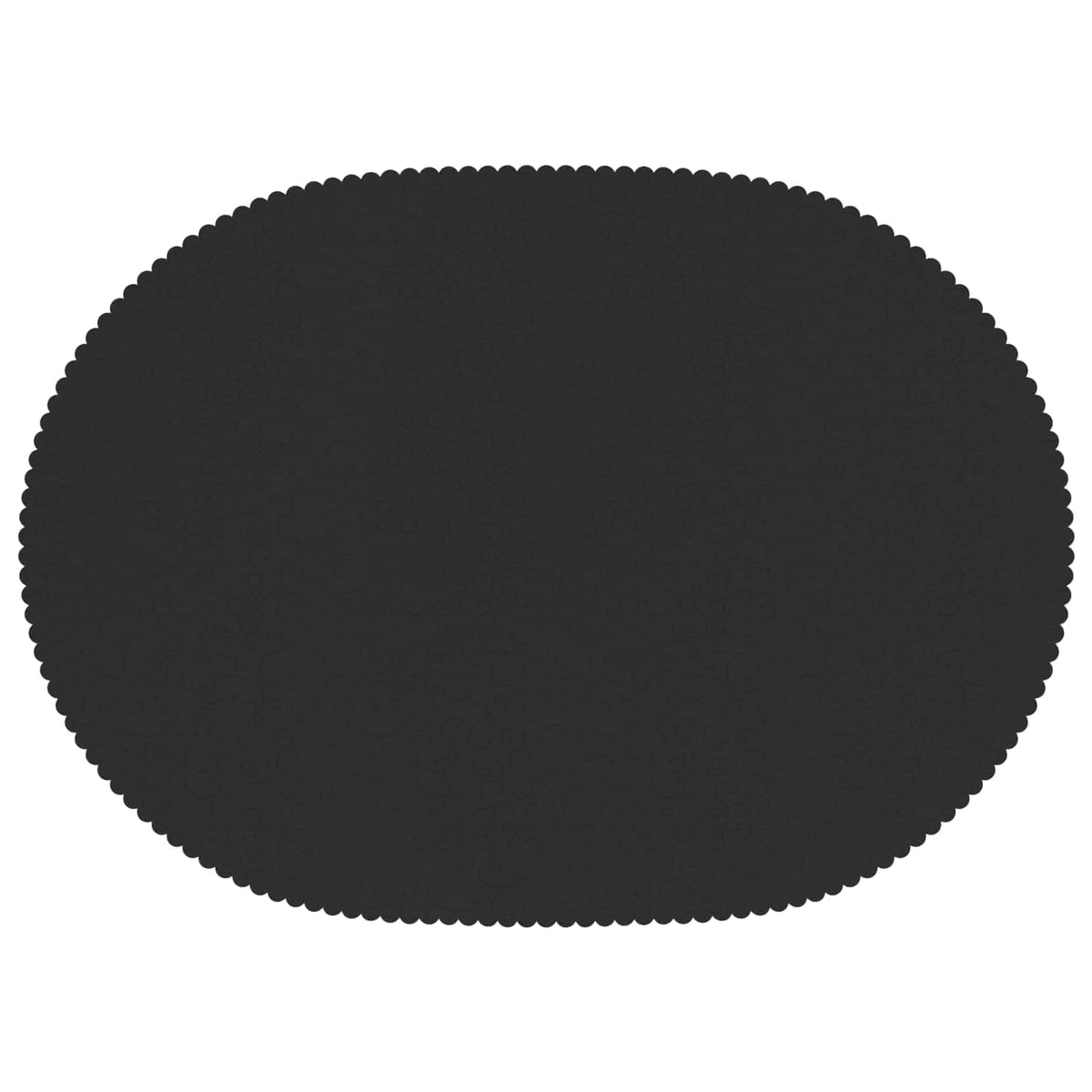 Table Cloth 5 pcs Oval Dark Grey