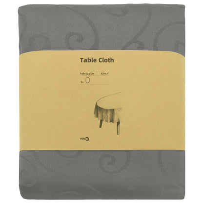vidaXL Table Cloth 5 pcs Light Grey 160 x 220 cm Oval 3