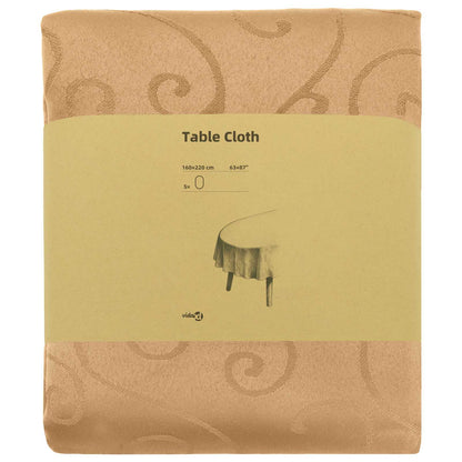 Table Cloth 5 pcs Oval Beige