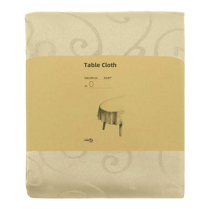 Table Cloth 5 pcs Oval Cream White