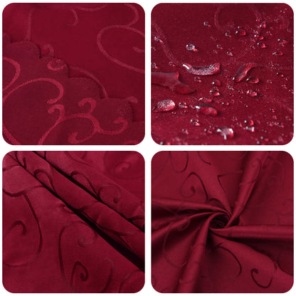 Table Cloth 5 pcs Wine Red
