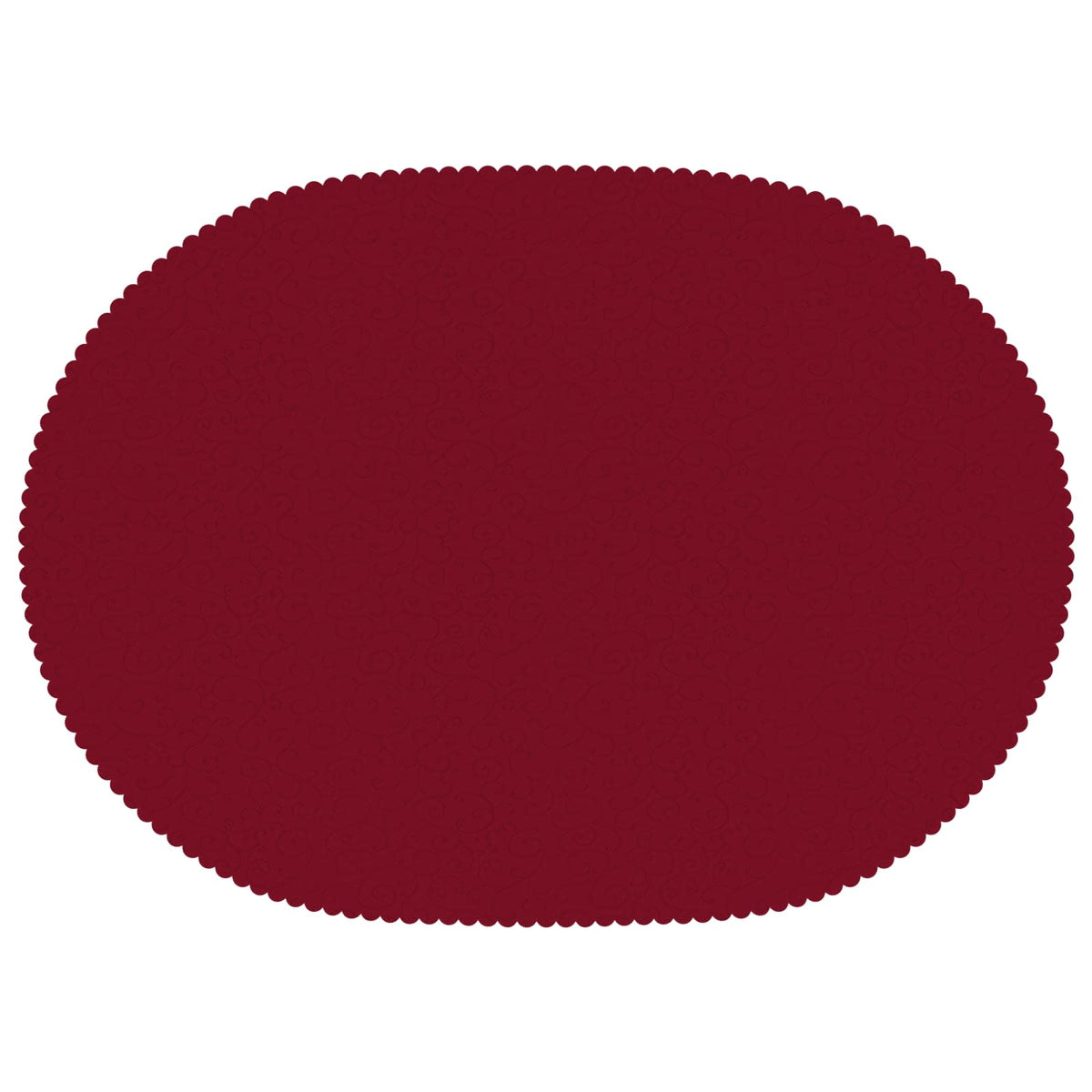 Table Cloth 5 pcs Oval Wine Red