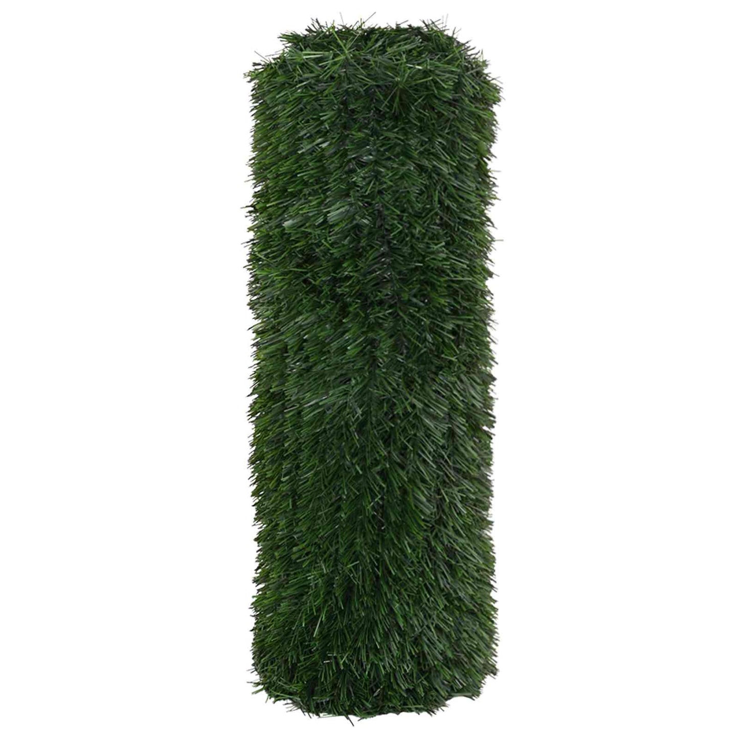 vidaXL Artificial Fence Dark Green 1 x 6 m PVC and Steel 3
