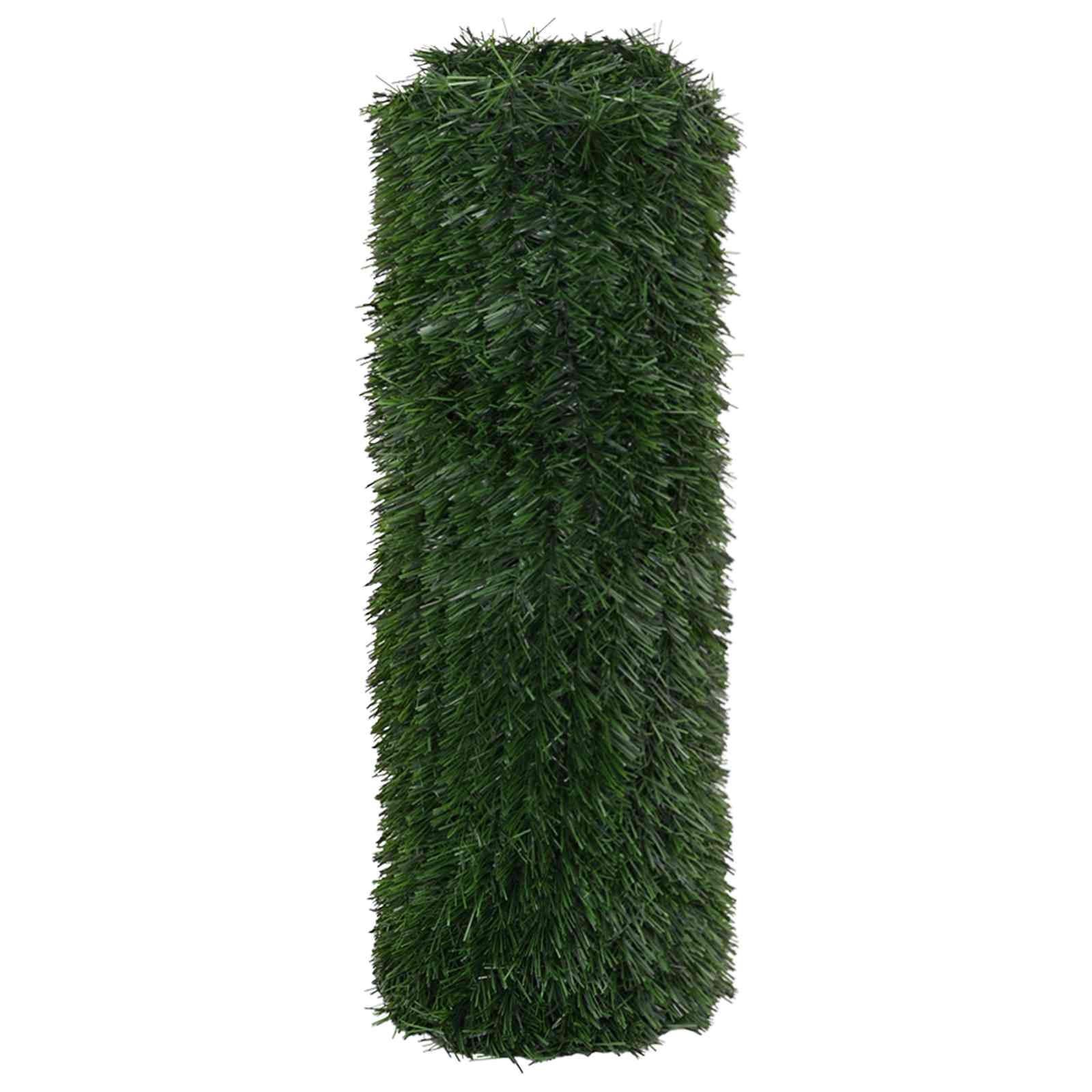 vidaXL Artificial Fence Dark Green 1 x 6 m PVC and Steel 3