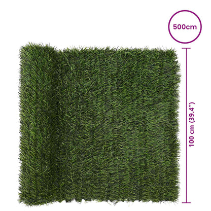 vidaXL Artificial Fence Light Green 1 x 5 m PVC and Steel 6