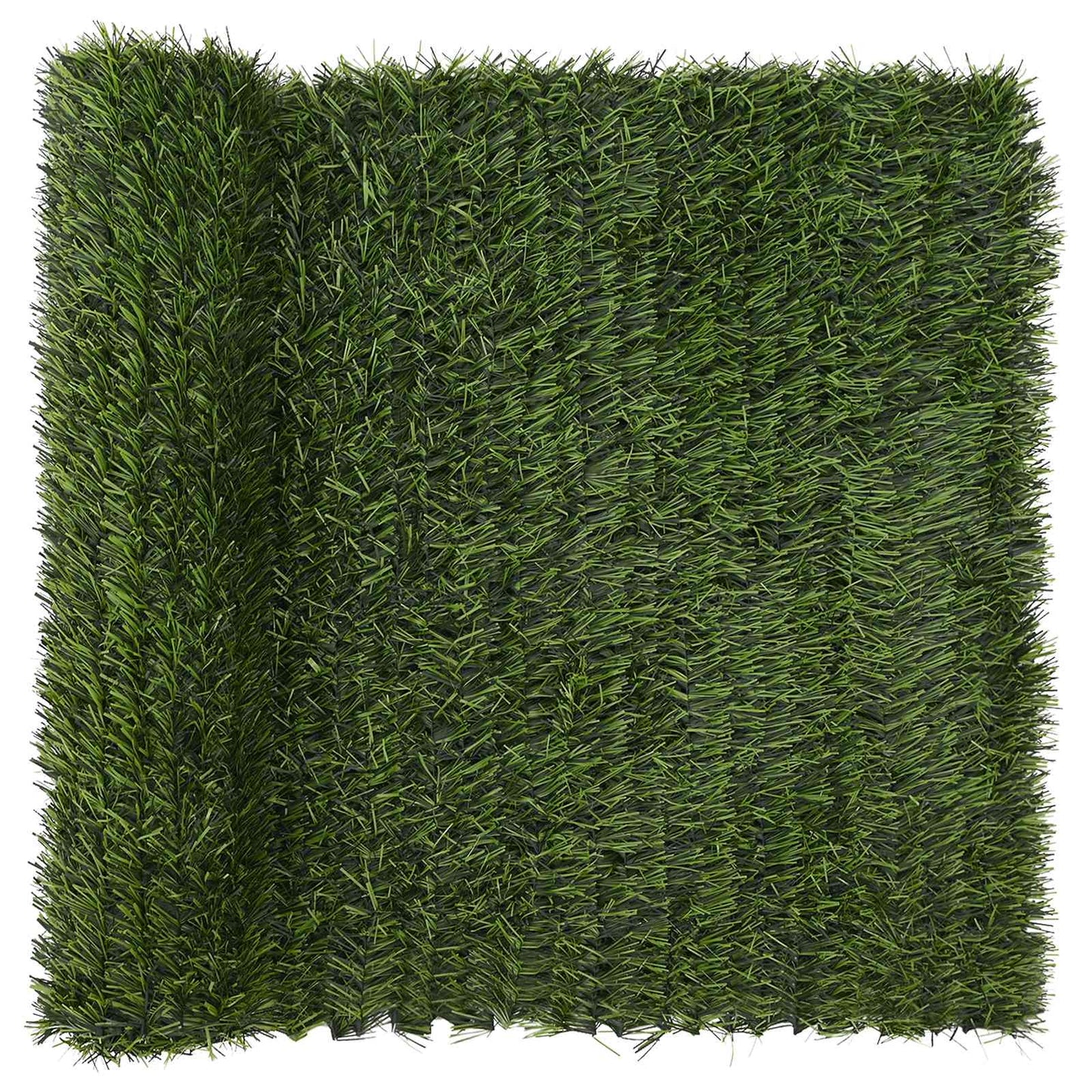 vidaXL Artificial Fence Light Green 1 x 6 m PVC and Steel 2