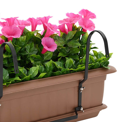 vidaXL Artificial Flowers Purple Red 55 x 20 x 55 cm PE and Steel 6