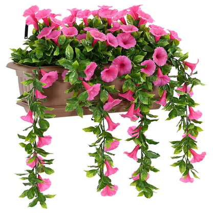 vidaXL Artificial Flowers Purple Red 55 x 20 x 55 cm PE and Steel 3