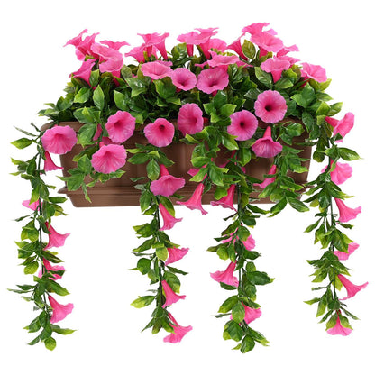 vidaXL Artificial Flowers Purple Red 55 x 20 x 55 cm PE and Steel 2