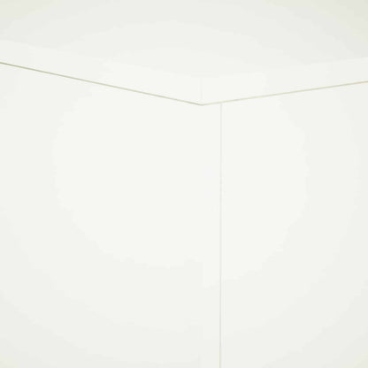 vidaXL Plant Stand 2 pcs White 30 x 30 x 40 cm Steel 6