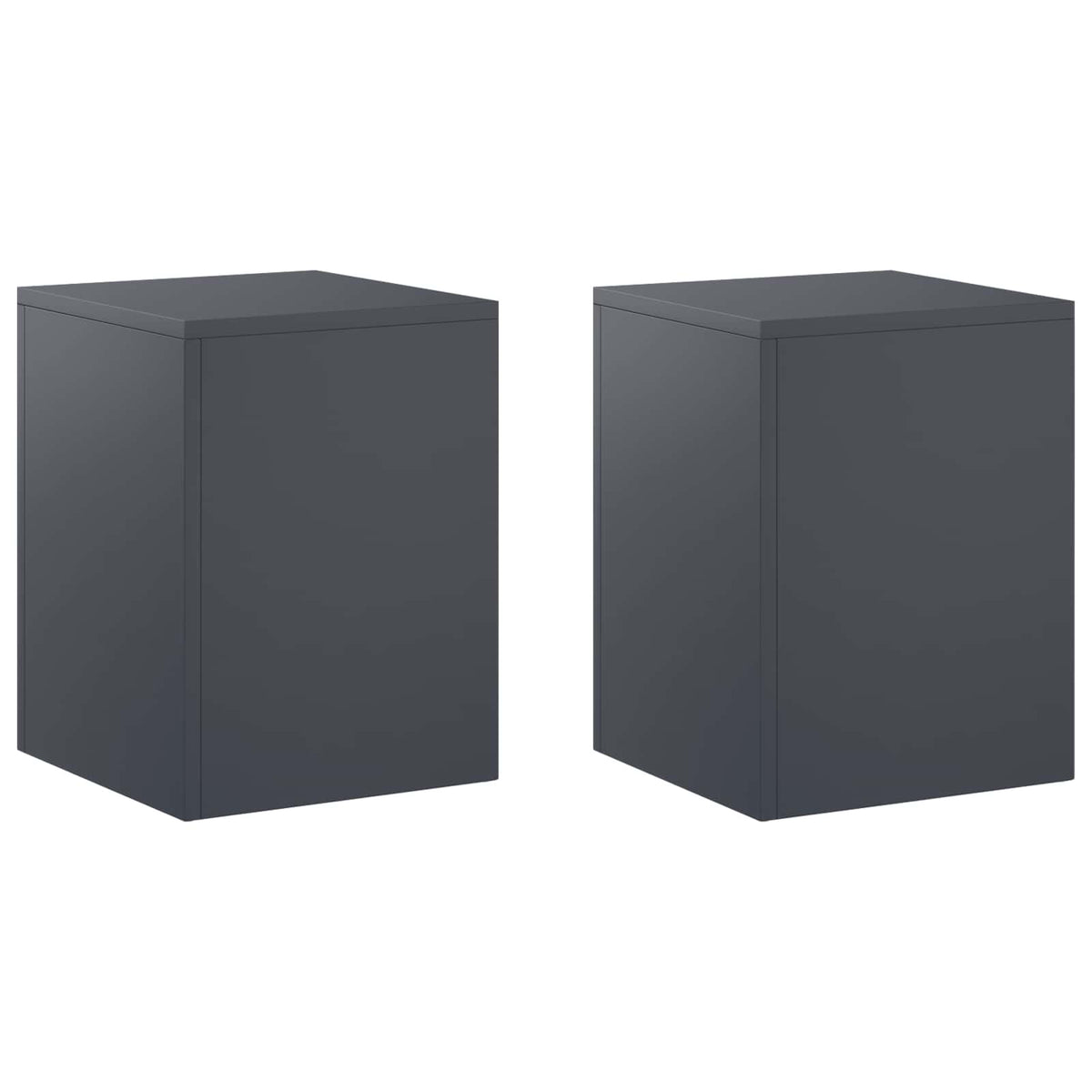 vidaXL Plant Stand 2 pcs Anthracite 30 x 30 x 40 cm Galvanised Steel 2
