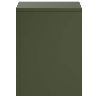 vidaXL Plant Stand 2 pcs Olive Green 30 x 30 x 40 cm Steel 4