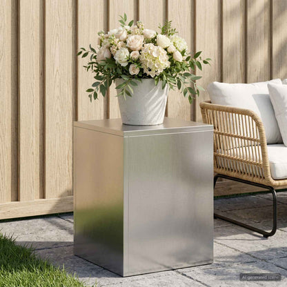 vidaXL Plant Stand Silver 30 x 30 x 40 cm Steel 1