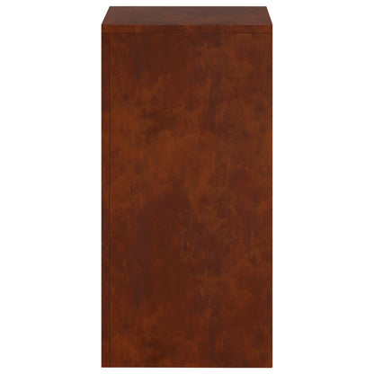 vidaXL Plant Stand 2 pcs Rusty 30 x 30 x 60 cm Weathering Steel 5