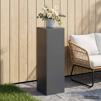 vidaXL Plant Stand Anthracite 30 x 30 x 100 cm Stainless Steel 1