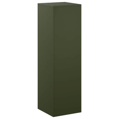 vidaXL Plant Stand Olive Green 30 x 30 x 100 cm Weathering Steel 2