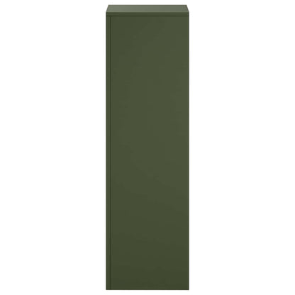 vidaXL Plant Stand Olive Green 30 x 30 x 100 cm Weathering Steel 4