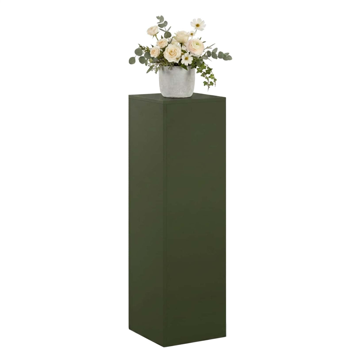 vidaXL Plant Stand Olive Green 30 x 30 x 100 cm Weathering Steel 3