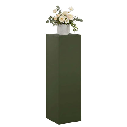 vidaXL Plant Stand Olive Green 30 x 30 x 100 cm Weathering Steel 3