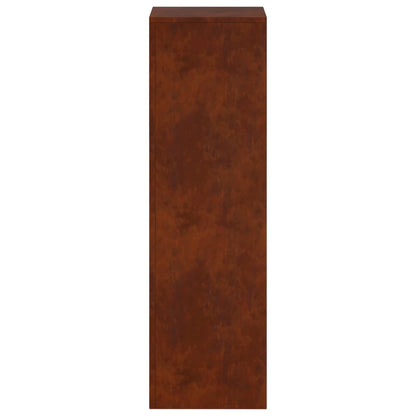 vidaXL Plant Stand Rusty 30 x 30 x 100 cm Weathering Steel 5