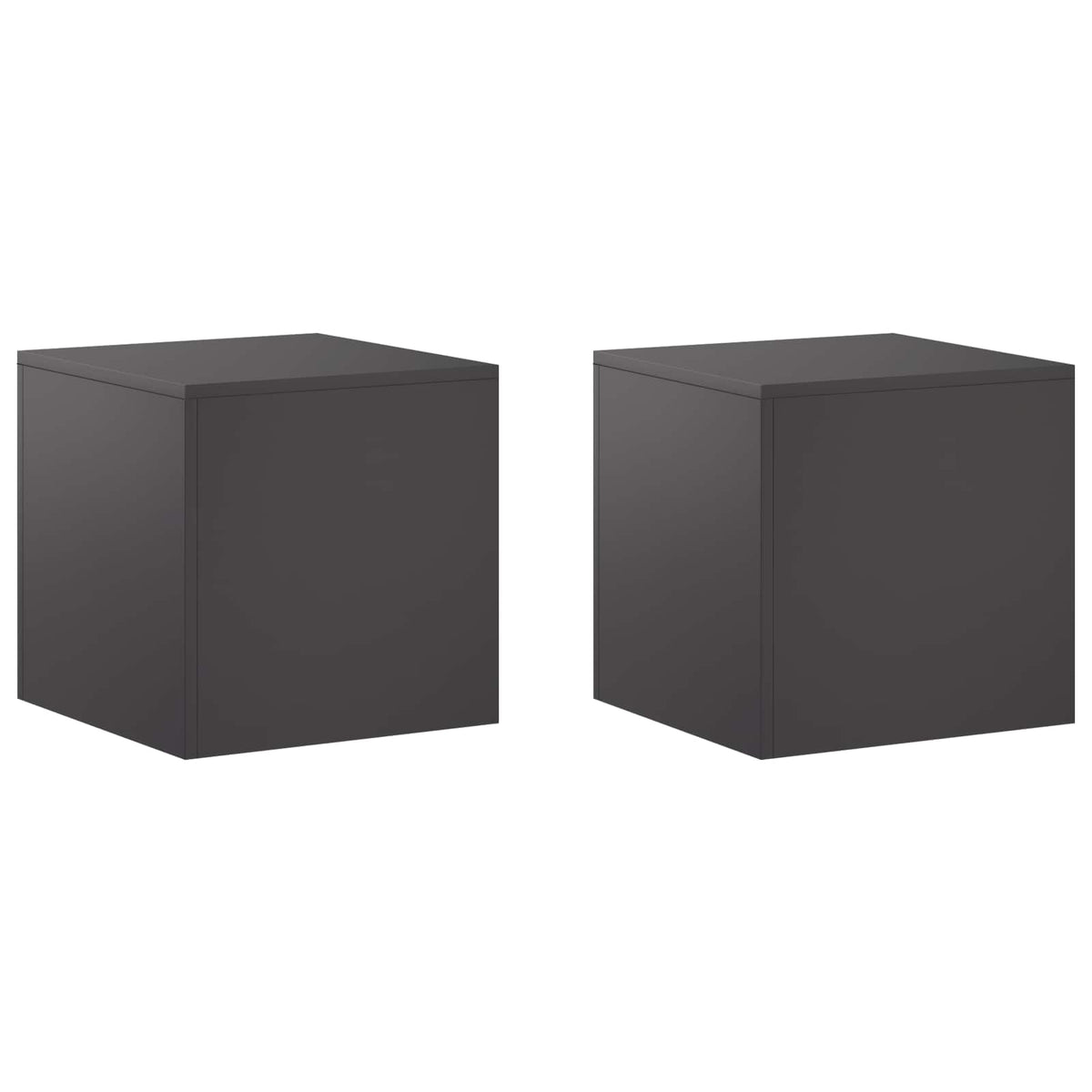 Plant Stand 30 x 30 x 40 cm Steel Black 2x (40 x 40 x 40 cm)