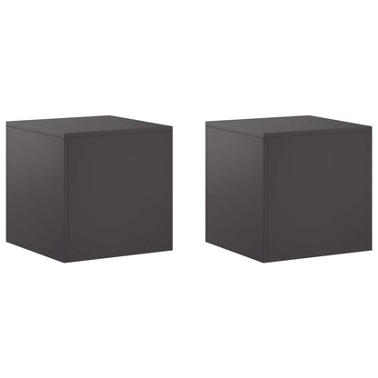 Plant Stand 30 x 30 x 40 cm Steel Black 2x (40 x 40 x 40 cm)