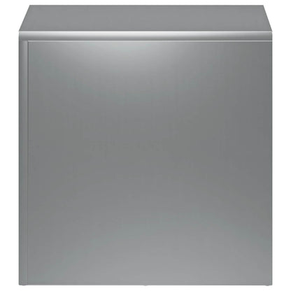 vidaXL Plant Stand 2 pcs Silver 40 x 40 x 40 cm Stainless Steel 4