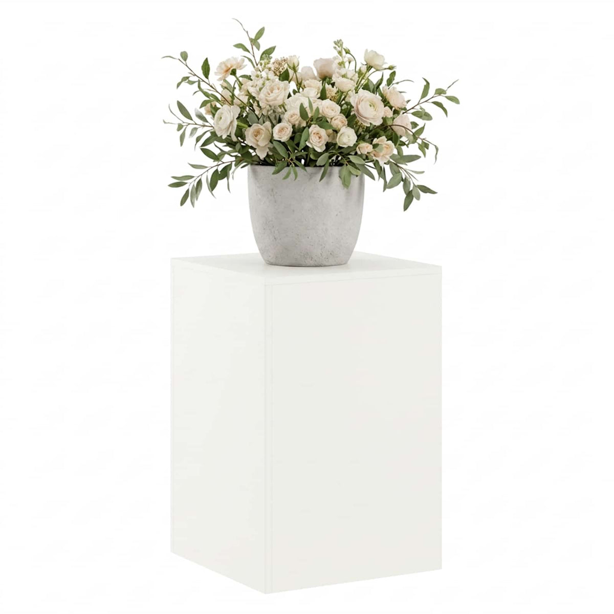 vidaXL Plant Stand White 40 x 40 x 60 cm Steel 3