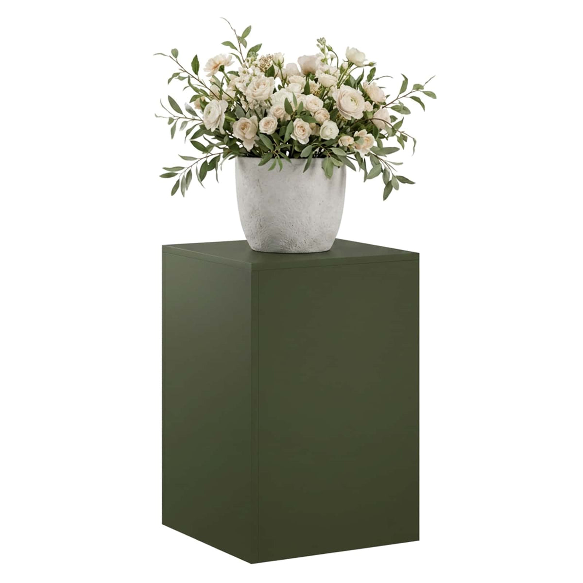 vidaXL Plant Stand Olive Green 40 x 40 x 60 cm Weathering Steel 3